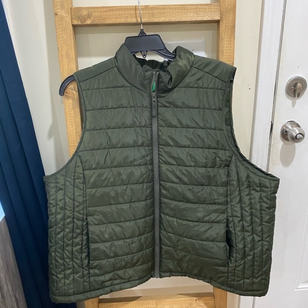 Men’s 3X Dip Green‎ Vest…EUC
